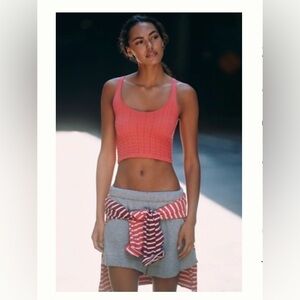 ANTHROPOLOGIE LYREBIRD TEXTURED SCOOP-NECK TANK TOP- S/M